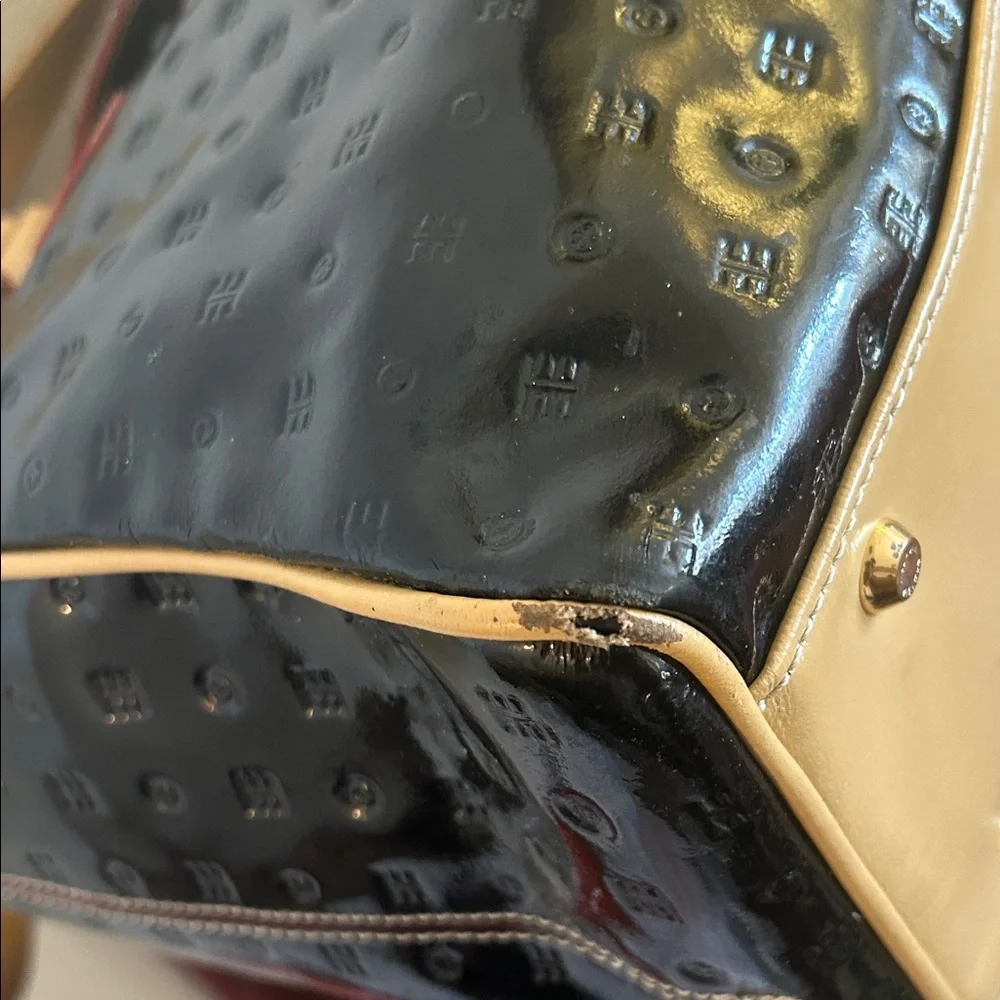 Arcadia Black and Tan Satchel